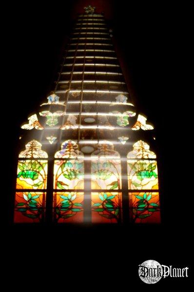 stained glass guitar
