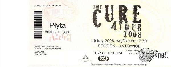 THE CURE -19LUTY 2008 KATOWICE