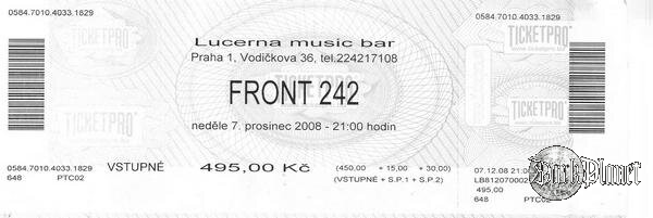 FRONT 242 -PRAGA 7 GRUDNIA 2008