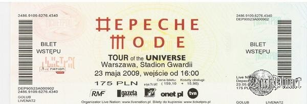 DEPECHE MODE -WARSAW 23.05.2009- ODWOŁANY:(