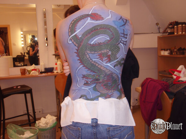 Body-painting inspirowany Japonią