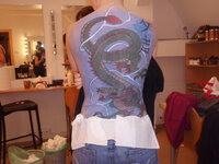 Body-painting inspirowany Japonią