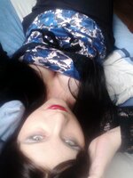 in blue