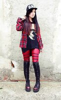 Modelka Silver Wolfie/ zdjecie Krzysztof Pawlak / legginsy Black Garden