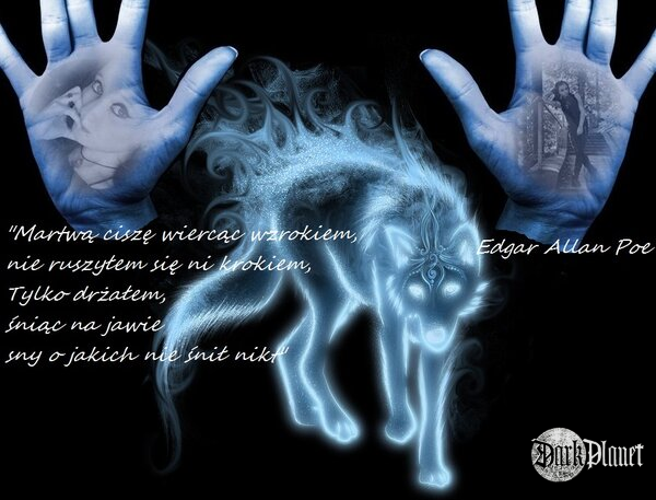 "Martwą ciszę wiercąc wzrokiem, nie ruszyłem się ni krokiem, Tylko drżałem, śniąc na jawie sny o jakich nie śnił nikt" Edgar Allan Poe