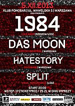 1984, Das Moon, Hatestory, Split w warszawskim FonoBarze