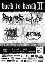 Parricide, Deivos, Back to Death 2, koncert