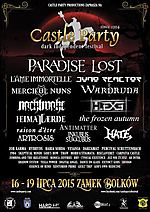 Castle Party 2015 - pełna lista zespołów