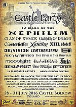 Castle Party 2016 - dzienny podział koncertów
