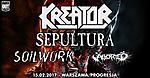 Kreator, Sepa, Soilwork oraz Aborted zagrają w Warszawie