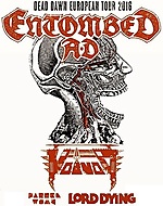 Entombed A.D., Voivod, Lord Dying, Barren Womb - Alibi, Wrocław (28.10.2016)