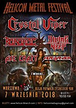 Helicon Metal Festival - Voo Doo, Warszawa (7.9.2018)